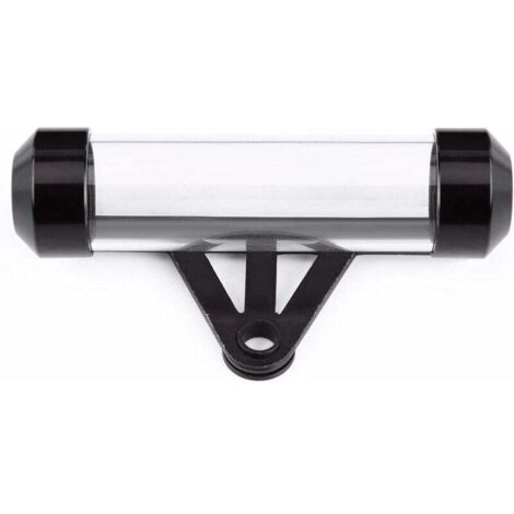 Supporto per telaio cilindrico in lega di alluminio e acrilico per moto, impermeabile, di sicurezza, per la maggior parte delle motociclette, 11 x 2,6 cm / 4,3''x1,02'' (nero) (1/5)