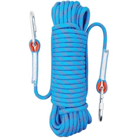 Corda da arrampicata, corda di sicurezza, corda da arrampicata per esterni, corda da arrampicata per esterni, corda da arrampicata con moschettoni