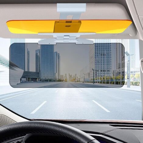 Estensione per visiera parasole per auto, visiera di guida HD, visiera parasole regolabile per auto e visiera per visione notturna, estensione per parabrezza antiriflesso, 2 pezzi