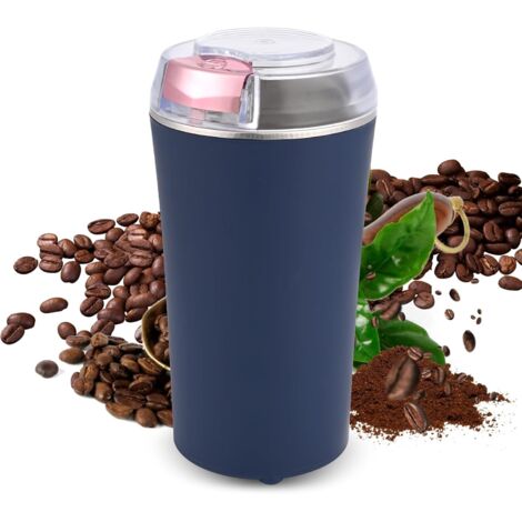 Macinacaffè Elettrico, Macina Caffè Elettrico 200W con Lame in Acciaio Inox Coffee Grinder Elettrico Portatile Macina Caffè Multifunzione per Chicchi di Caffè Macina Spezie Semi Pepe (1/5)