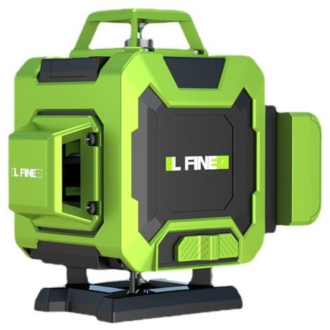 Livella laser 16x 360°, laser verde autolivellante, linea trasversale verticale e orizzontale, telecomando integrato, batteria ricaricabile 2x2400 mAh (1/4)