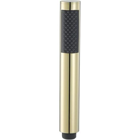 Soffione doccia a pioggia con braccio di estensione regolabile da 25,5 cm, grande soffione quadrato in acciaio inox ad alto flusso (oro