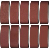 Nastro abrasivo 100X915 mm - Grane 240/60/80/120/150/240/400 Nastro abrasivo per levigare, lucidare e spolverare, ideale per legno (12 pezzi)
