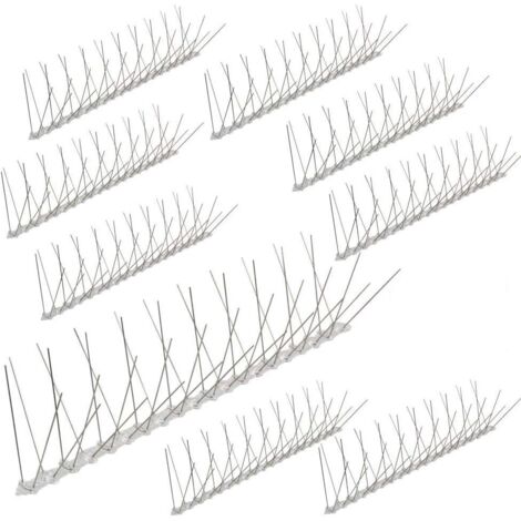 Pinchos antipalomas de policarbonato de 10 metros (4 filas) Solución profesional, eficaz y duradera para mantener alejadas a las aves plaga. (1/5)