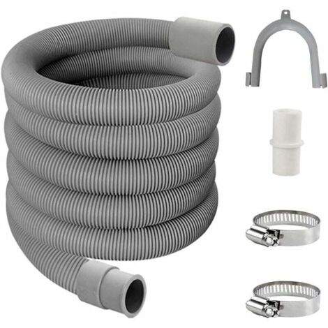 Manguera de desagüe INHHUB, Kit de extensión para lavadora, Manguera de desagüe universal, Manguera de desagüe de agua, Manguera para lavadora (3 m)