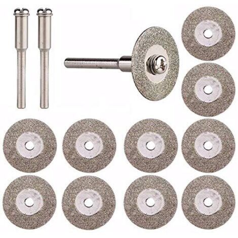 Disco de corte de metal de diamante de 18 mm, hojas de sierra circulares de metal para herramientas rotativas, accesorios para amoladoras, nuevo juego de brocas rotativas (10 brocas) - INHHUB (1/2)