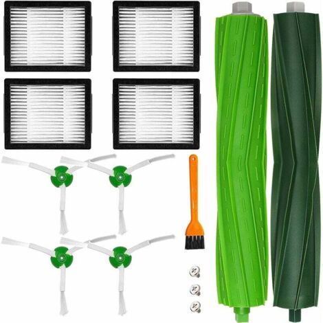 Cepillos de repuesto para las series e y j E3 E5 E6 E7 i7 i7+/i7 Plus j7 i6 i8 i3 i3+ i4 Plus 3150, Kit de accesorios, filtros, cepillos laterales, cepillos de goma (1/5)
