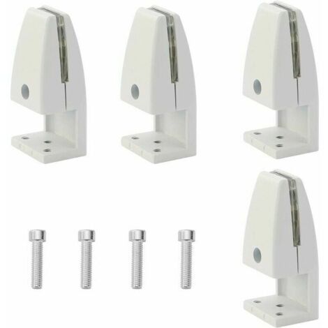 INHHUB - Juego de 4 abrazaderas para divisores de escritorio, clips de protección contra estornudos de aleación de aluminio, clips para paneles de privacidad para aulas (5-20 mm) - INHHUB (1/5)