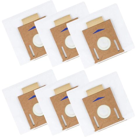 Juego de 6 bolsas de polvo y accesorios para aspiradoras robot Ecovacs DEEBOT OZMO T8, T8 AIVI, T8+, T8 AIVI+, T8MAX, N8+, N8 Pro+, T9+, DX93 y DDX96. (1/4)