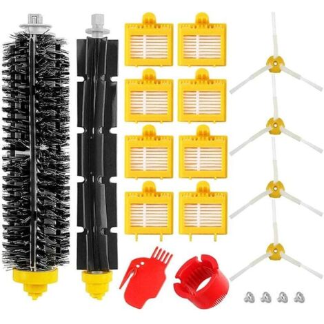 Kit de repuesto compatible con aspiradoras iRobot Roomba Series 700, 720, 750, 760, 765, 770, 772, 772e, 774, 775, 776, 776p, 780, 782, 782e, 785, 786, 786p y 790 (20 unidades) (1/5)