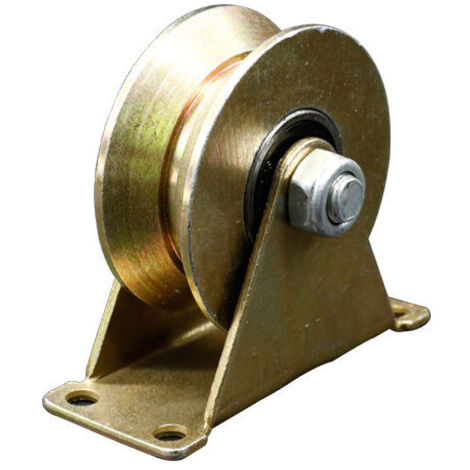4 ruedas para portones corredizos de 50 mm, de acero con ranura en U, para rieles invertidos, maquinaria industrial, puerta enrollable, capacidad de carga: 200 kg por rueda.