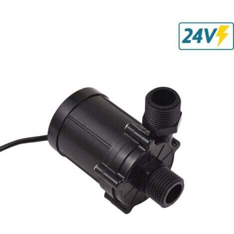 Bomba de agua sumergible de 24 V CC, 90 grados, bajo nivel de ruido, minibomba de inmersión, elevación de 12 m, motor sin escobillas, 700 L/H, bomba de refuerzo para lavavajillas de escritorio, fuente