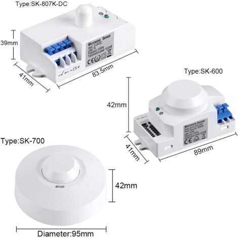 Interruptor inteligente con sensor de movimiento para microondas de 360 ...