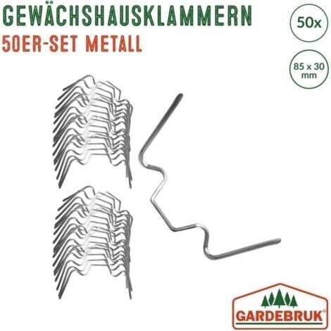 Clips Para Acristalamiento De Acero Inoxidable, Clip Para Invernadero Tipo W 50 Piezas Kaili Sencillez