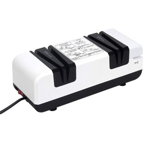 Afilador de cuchillos eléctrico profesional de 3 etapas, afilador de tijeras para uso doméstico y de chef, cuchillos de cocina para cuchillos rectos, tijeras y destornilladores.