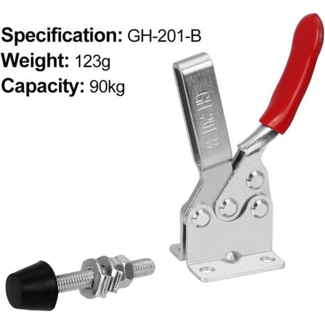 Lot De 12 Pinces à Genouillère GH-201-B – Capacité 90 Kg – Serrage Rapide, En Fer Galvanisé – Pour Bois, Soudure, Bricolage - 2
