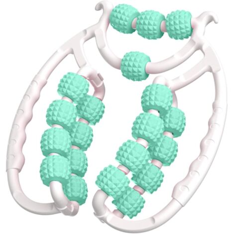 Último diseño Rodillo de piernas, lipedema，rodillo de masaje de 21 ruedas para piernas, rodillo de celulitis de plástico, rodillo masajeador de celulitis para muslos, herramienta de masaje de celuliti