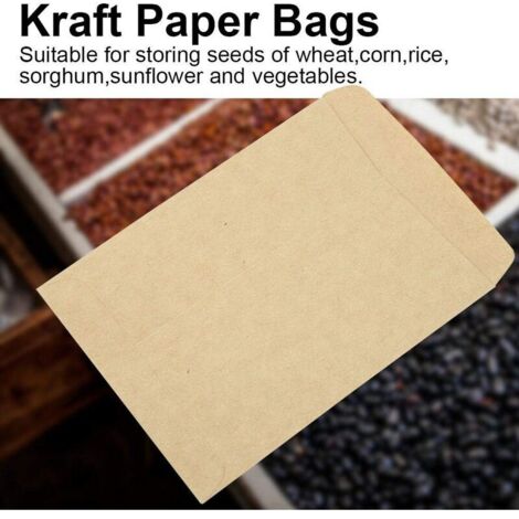 Bolsas Papel Kraft Pequeñas 100 Sobres Marrones Pequeños, Mini