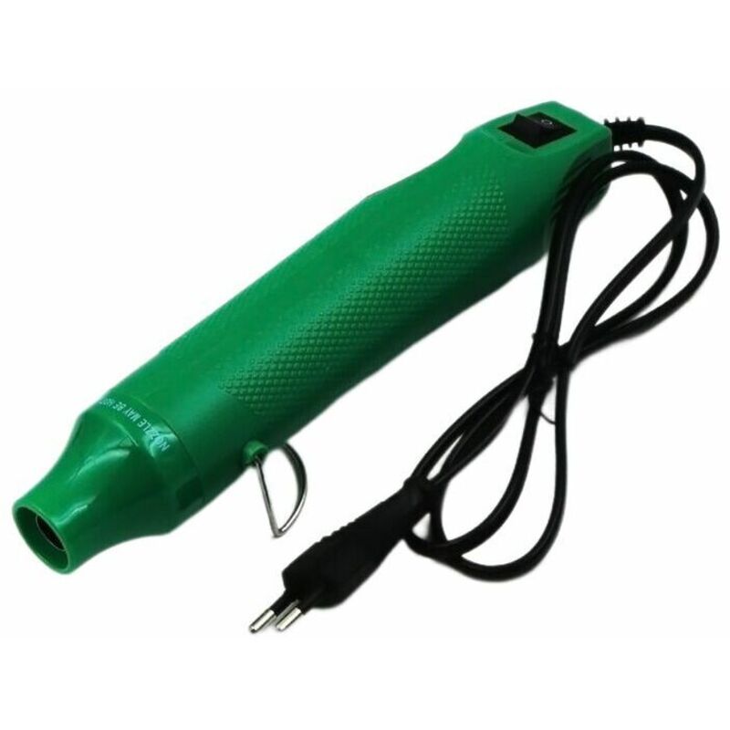 Mini Pistolet à Air Chaud 230V - Température Réglable Jusqu’à 390°F, Chauffage Rapide, Support Intégré, Pour Bricolage Et DIY