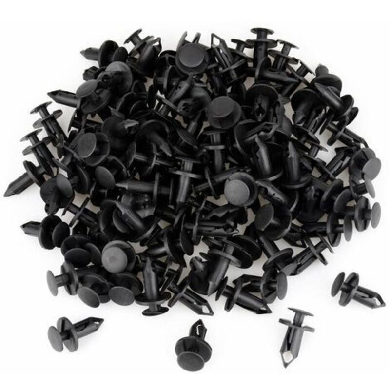 Lot De 50 Rivets Plastique Uxcell Pour Auto - 8mm, Gris, Fixation Garniture Intérieure - Neuf