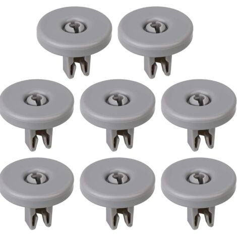 Lot de 8 roulettes pour panier inférieur de lave-vaisselle (1/4)