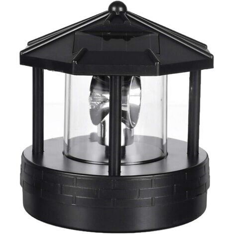 Phare LED rotatif, lampe solaire de jardin, cour, pelouse, étanche, décoration rétro, cadeau exquis pour jardin, terrasse, cour, pelouse, décoration d'intérieur (1/5)