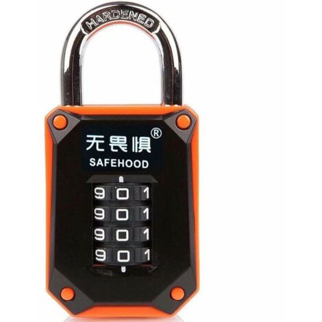 Antivol Vélo à Câble Rheme 1,2m - Orange Haute Sécurité, Code 5 Chiffres Réinitialisable