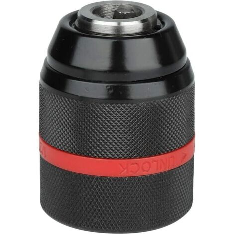 Mandrin de perçage sans clé, mandrin de perçage manuel 1/2-20 UNF, mandrin auto-serrant 0,04-0,51 pouce pour usages multiples