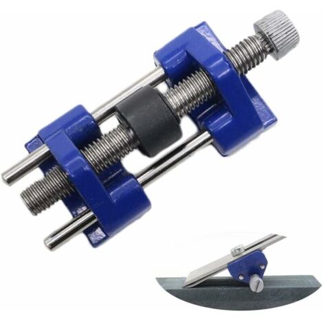 [JAMAIS UTILISÉ]Guide d'affûtage avec rouleau en laiton, En acier inoxydable Serrage sur le côté Angle fixe - Avec rouleau en laiton pour ciseaux à bois, lame de rabot, burin plat
