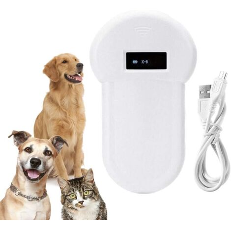 Lecteur de puces pour animaux de compagnie KKmoon, lecteur de poche LF 134,2 kHz, lecteur de puces pour animaux de compagnie de poche, lecteur d'identification de chat pour chien de compagnie (1/5)