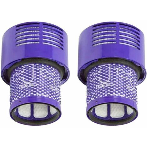 Lot de 2 filtres de rechange lavables pour aspirateur Dyson V10 : filtre de rechange compatible avec la série Dyson V10 SV12