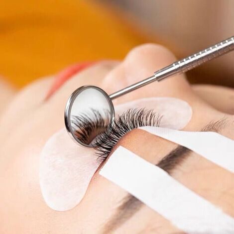 [JAMAIS UTILISÉ]Lot De 4 Miroirs De Dentiste, Miroir D'extension De Cils Pour Contrôler L'application, Miroir Dentaire Rond En Acier Inoxydable, Miroirs D'inspection, Miroir Buccalre