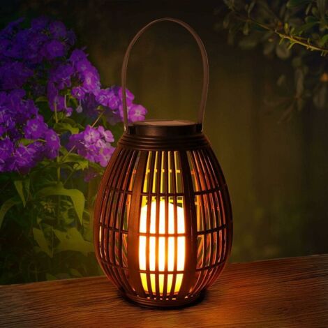 Lanterne Solaire Exterieur Lanterne Solaire Bougie LED Décorative Étanche Lampe Suspendue Lumières Jardin pour Garden Patio Pelouse Porche Fête (1/5)