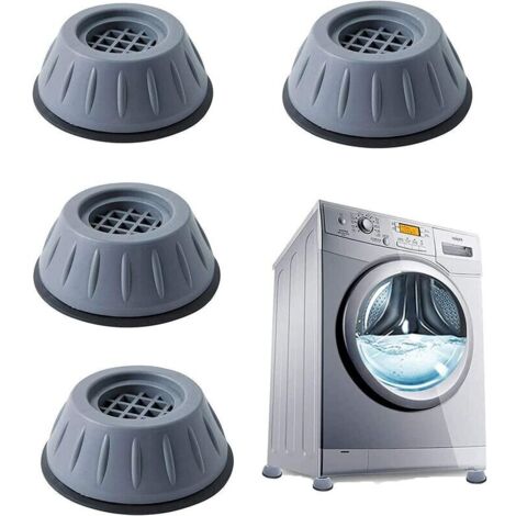 Patins en caoutchouc anti-vibrations, 4 pièces patins de pied de machine à laver, patins anti-vibrations, pieds de machine à laver, universels pour machine à laver et sèche-linge. (1/7)