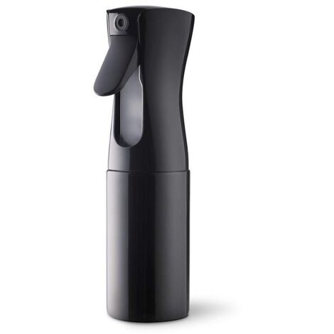 Bouteille de vaporisateur pour les cheveux, Continuous Water Bouteille de vaporisation Mister vide, apprivoiser les cheveux le matin, Coiffure, Plantes - 160ml Vaporisateurs vides (noir) (1/5)