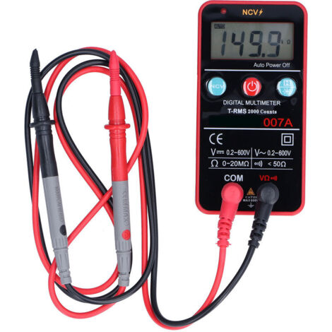 Multimètre numérique universel KZQ HW007A avec écran LCD, haute précision 2V-600V pour les tests électriques.