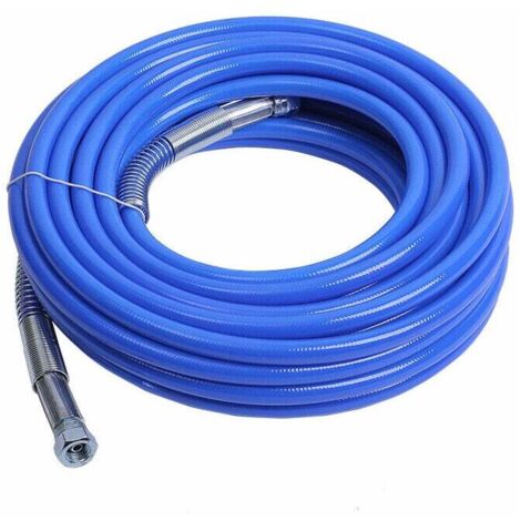 KZQ – Tuyau de pulvérisation sans air 15 m x 1/4 po – Polyéthylène flexible pour pulvérisateur peinture – Compatible systèmes HEA