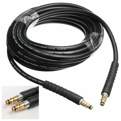 Kit de nettoyage de tuyau de remplacement haute pression 6M/8M/10M/15M pour K2 K3 K4 K5 K6 K7 (6m), nettoyage à l'eau du nettoyeur haute pression. (1/5)