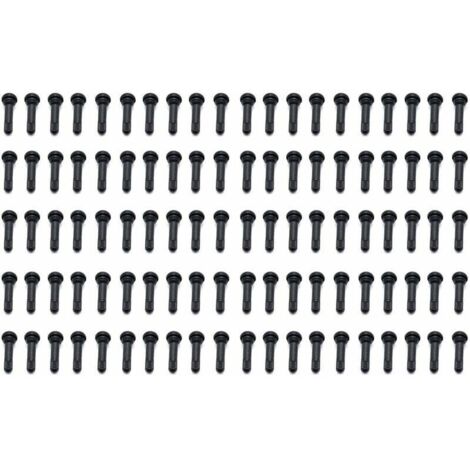 Tiges de valve de pneu en caoutchouc TR414 - Lot de 100 pièces - Pour véhicules automobiles