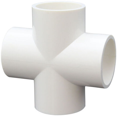 Lot de 10 connecteurs croisés 4 voies en PVC pour la construction de serres et de meubles - Diamètre 20 mm