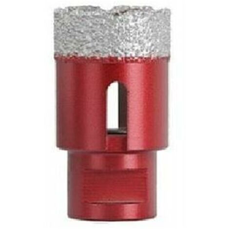 Mèches diamantées de 30 mm avec filetage M14 pour le perçage à sec dans la porcelaine, le carrelage, le granit et le marbre. (1/4)
