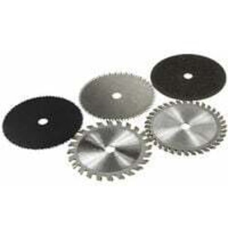 [JAMAIS UTILISÉ]Lot de 5 lames de scie circulaire en HSS, 85 MM de diamètre (1/4)