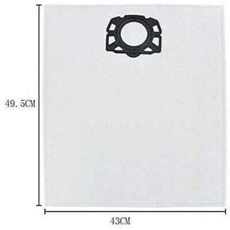 Lot de 10 sacs d'aspirateur pour Karcher WD4 WD5 WD6 MV4 MV5 MV6 (1/4)