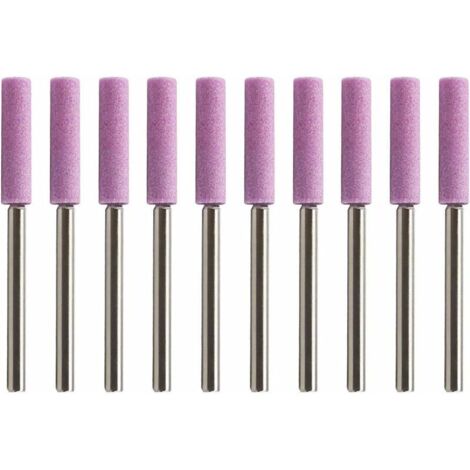 Affûteur de tronçonneuse 3/8" (lot de 10) pour polir les chaînes et mandrins de tronçonneuse (mandrin de 3 mm) (1/5)