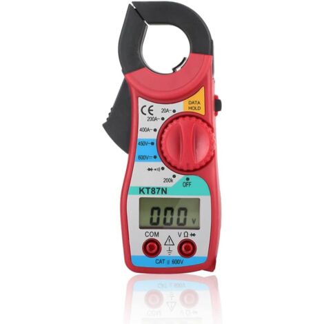 [JAMAIS UTILISÉ]Multimètre testeur pince ampèremétrique numérique, ampèremètre à pince, laboratoire DC/AC pour test de diode de capacité de tension test de fréquence de résistance
