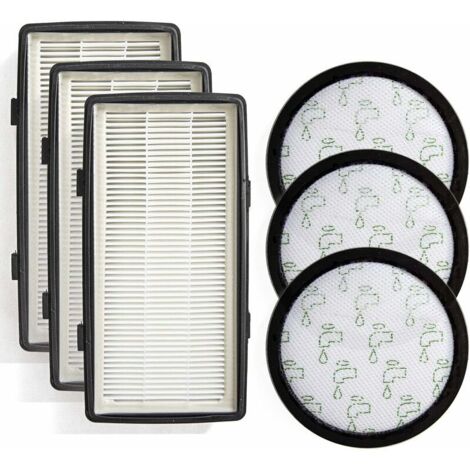 Jeu de filtres pour aspirateurs Rowenta Silence Force Cyclonic 4AAAA, modèle RO76xx. Ces filtres sont compatibles avec les modèles RO7647EA, RO7663EA, RO7676EA et RO7681EA. (1/5)