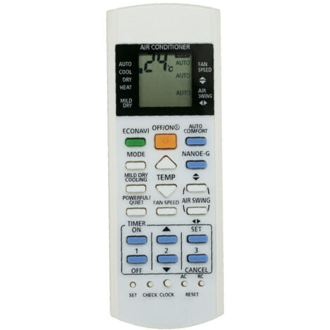 Convient à la télécommande du climatiseur Panasonic A75C3300 3208 3706 3708 3883 3935