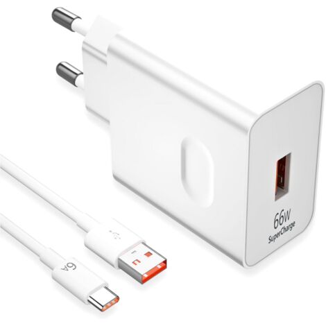 66W Supercharge Chargeur Rapide pour Honor 200 Lite 90 Lite Magic6 Lite,66W Supercharge Chargeur avec 6A Câble USB C 1m pour Honor Magic6 6Pro Magic7 Lite Honor 90 70 Lite 200 Pro X6b X8b Pad X8a X9