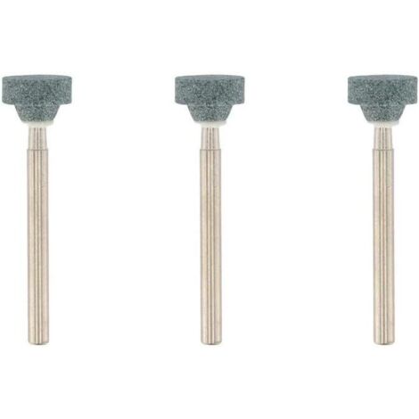Lot de 3 meules à Rectifier et Meuler en carbure de silicium, Diamètre 10,3 mm, forme couronne, pour pierre, verre, céramique (1/5)