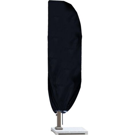 Housse de Protection pour Parasol Protège Parasol à Mât en Oxford 210D Excentré Bache Parasol Deporte Decentré Imperméable Résistant à UV Intempéries avec Sac de Rangement